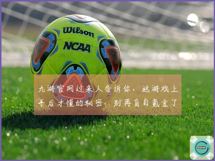 九游官网过来人告诉你，这游戏上手后才懂的秘密，别再盲目氪金了！